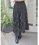 シフォン×ラッフルフリルスカート