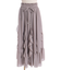 シフォン×ラッフルフリルスカート