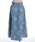 ジップ付ブーケデニムスカート