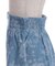 ジップ付ブーケデニムスカート