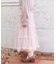 チュールティアードロングスカート