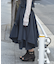 シャツ巻き風イレヘムスカート