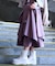 シャツ巻き風イレヘムスカート