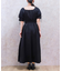 レース袖スクエアネックワンピース