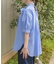 ビッグリボン半袖ブラウス