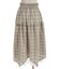 チェックイレヘムスカート