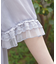 チュールフリル楊柳ガウン