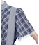 チェック切替パッチワークワンピース