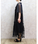 フレアスリーブチュールワンピース