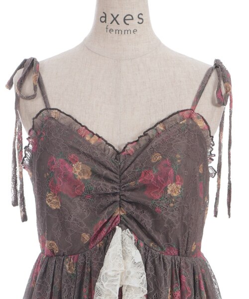 axes femme ブーケレースキャミチュニック♡ ブーケレースキャミチュニック（チュニック）｜axes femme
