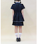 バイカラーシャツミニワンピース