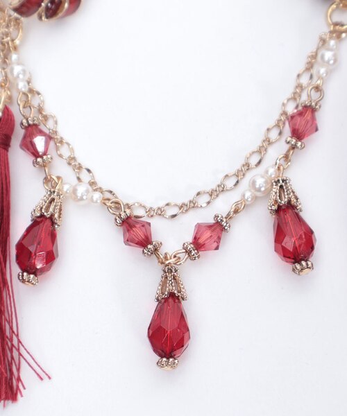 彼岸花イヤリング＆襟クリップ｜アクシーズファムの通販｜&mall