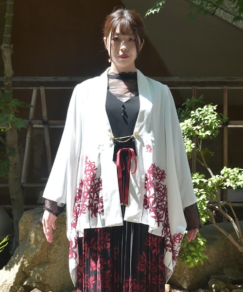 彼岸花柄羽織｜アクシーズファムの通販｜&mall（アンドモール