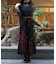 彼岸花柄プリーツジャンスカ