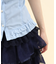 バックレースアップロングブラウス