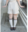 ベルト付きフラシショートパンツ