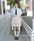 ベルト付きフラシショートパンツ