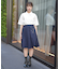 ダブルチェーンプリーツスカート