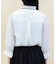 梯子レーススタンドカラーブラウス
