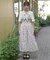 小花柄ブラウス×ワンピースセット