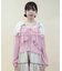 オフショルシフォンブラウス