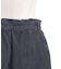 裾レースデニムストレートパンツ