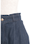 裾レースデニムストレートパンツ
