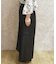 異素材プリーツ切替パンツ