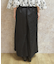 異素材プリーツ切替パンツ