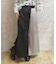 異素材プリーツ切替パンツ