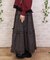 リボン付ロングティアードスカート