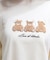 くまボア刺繍裾レースＴシャツ