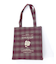 タテ型チェック柄トート