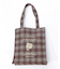 タテ型チェック柄トート