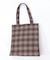 タテ型チェック柄トート