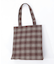 タテ型チェック柄トート