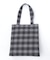 タテ型チェック柄トート