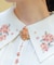 金木犀刺繍襟ブラウス