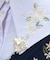 金木犀刺繍襟ブラウス