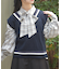 ダイヤ柄チルデンニットベスト