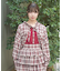 フーディショートチェックブラウス