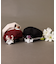 巻きバラブローチ付きベレー