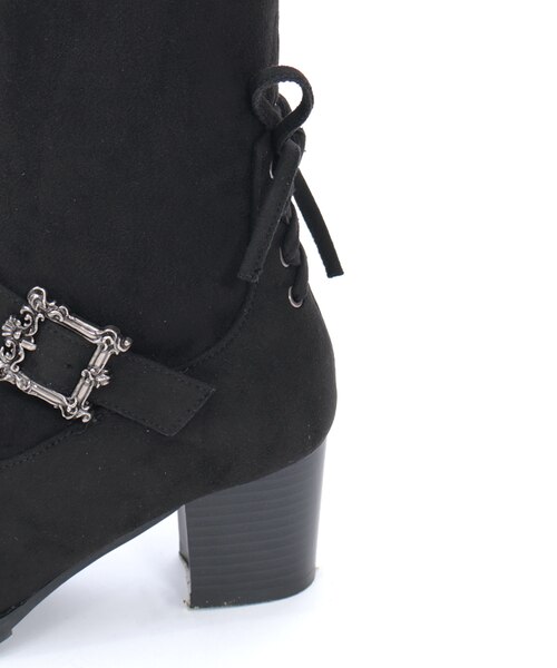 ファー付スエードロングブーツ｜アクシーズファムの通販｜&mall