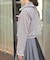 ファー襟カットスエードコート