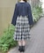 レイヤード風ティアードワンピース