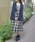 レイヤード風ティアードワンピース
