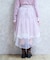 レース×チュールイレヘムスカート