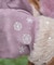 雪刺繍スエードファー手袋