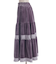 ベロアティアードロングスカート
