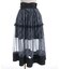 チェックチュールロングスカート